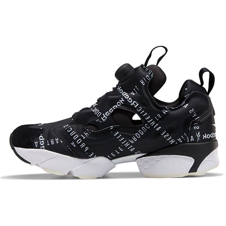 Reebok Instapump Fury Fabric Comfortable Low-Top Lifestyle Sneakers Women sneakers Black FV0406