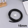 2m Cable Organizer Flexible Spiral Cable Wire Protector Computer Cord Protective Tube Clip Organizer Management Tools 16/10mm