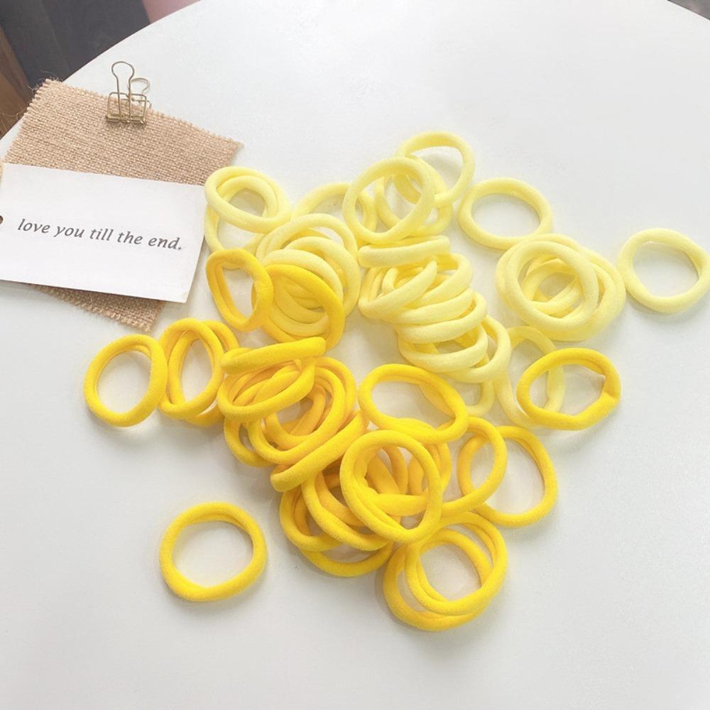 Candy Color Hair Rings 50PCS Seamless High Elastic Soft Childrens Hair Ties Towel Rings Head Ropes Hair Accessories for Girls