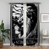 Home Interior Curtains for Living Room Deadly Tarot The Sun Tin Sign Blackout Curtains 2 Pieces Partition Window Curtain Shades