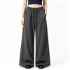 Women's pants fashion casual sweatpants versatile sweatpants wide-leg pants fleece loose trousers women