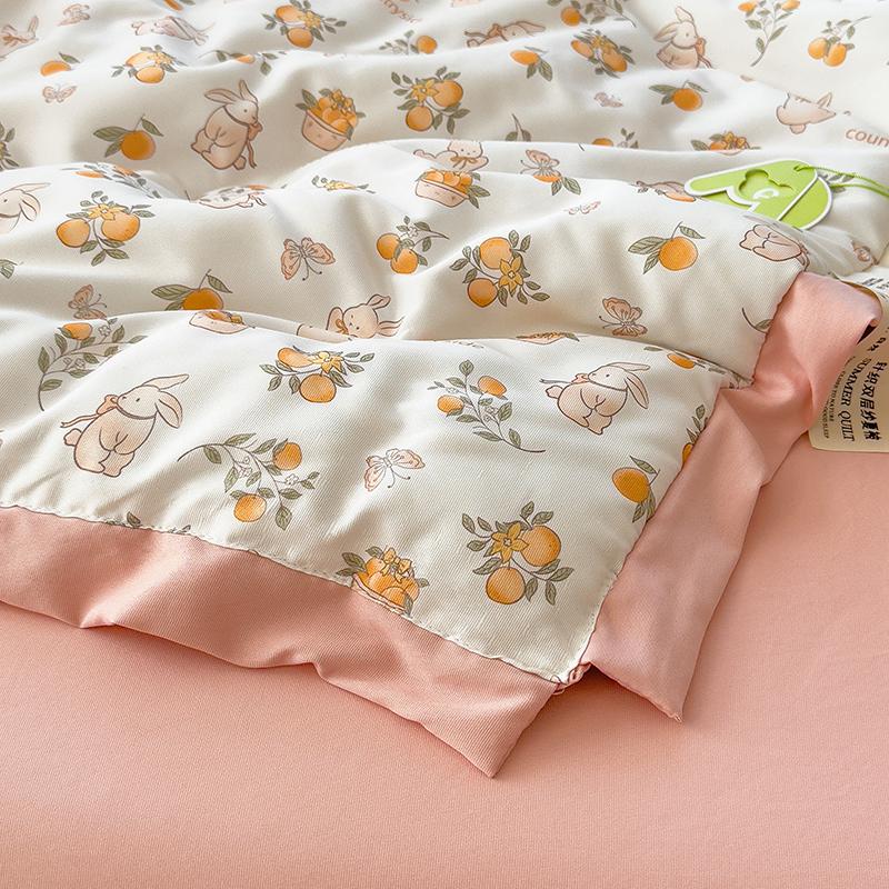 Sleeping Grid Small Fresh Double-layer Yarn Wide Wrapped Cotton Quilt