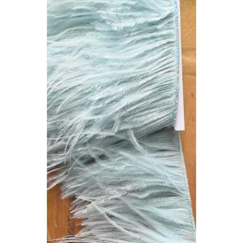 Feather10-15CM Pink Ostrich Feather Trim Fringe No Ribbon for Wedding Party Dress Sewing Accessories 1M Fluffy Multicolor Plumas Fabric