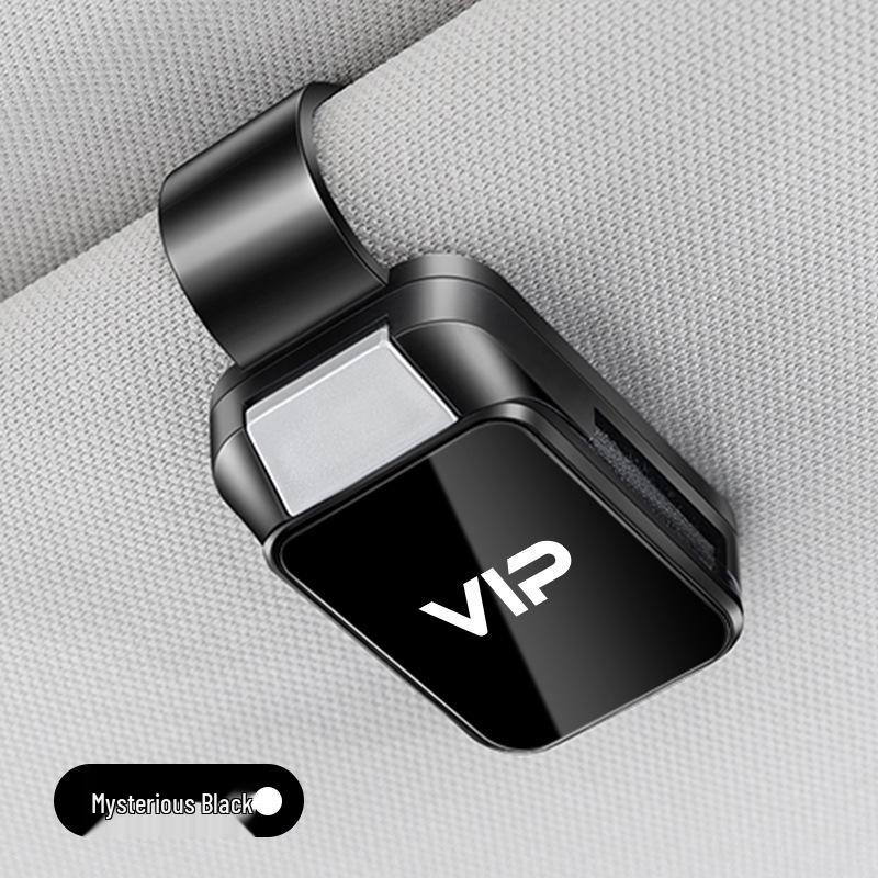 Suport multifuncțional pentru ochelari de soare cu vizieră auto și clip de depozitare