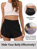 High-Waist Women's European & American Yoga Shorts – Quick-Dry, Loose-Fit, Dual-Layer Design