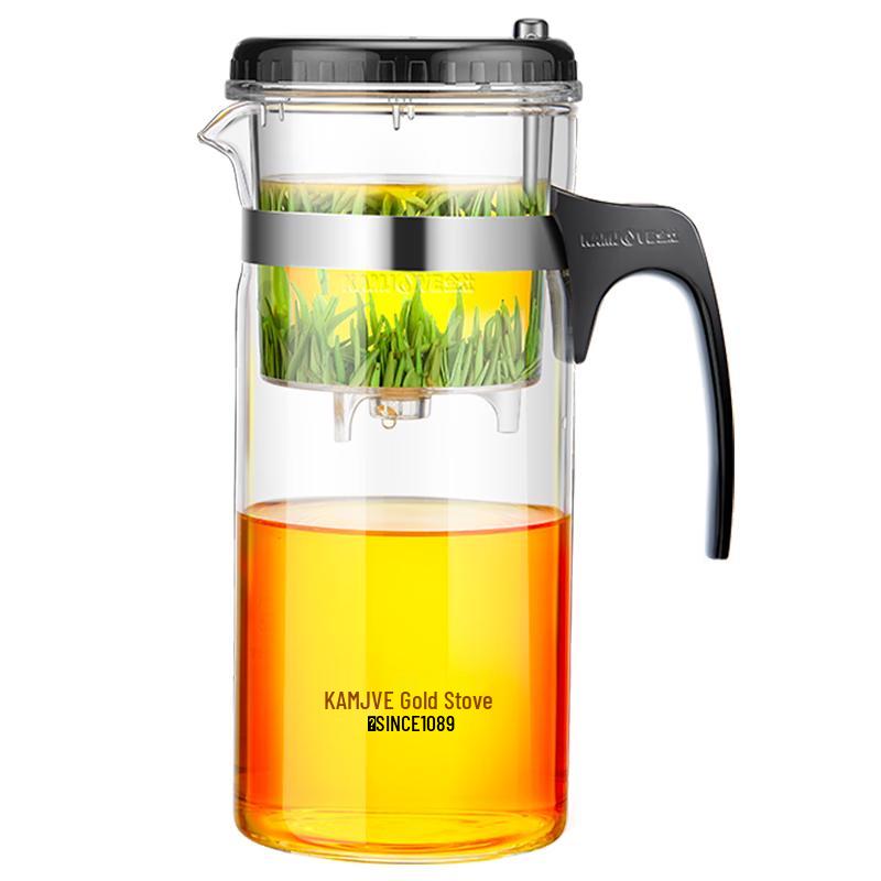 KAMJOVE Heat-Resistant Glass Tea Infuser & Teapot