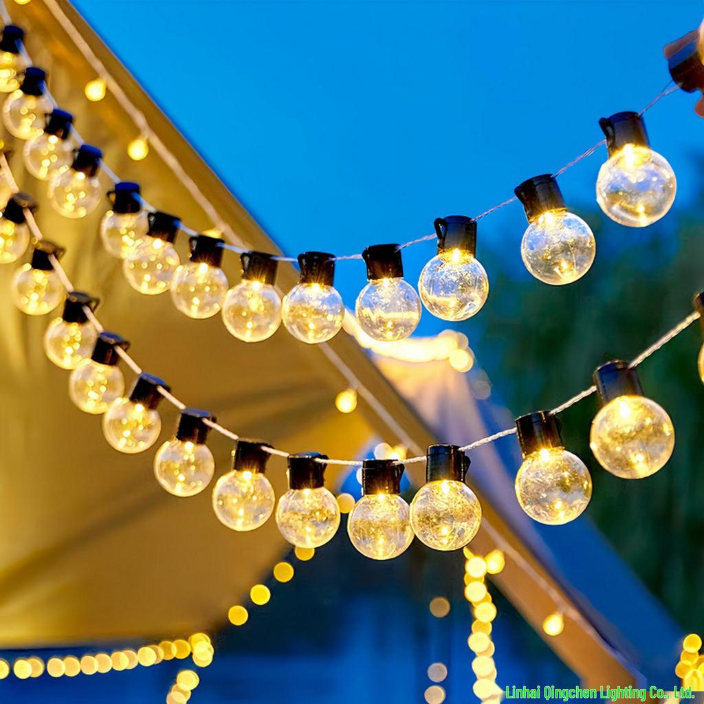 Waterproof Outdoor LED Retro Bulb String Lights for Camping, Courtyard, Balcony, and Decorative Use