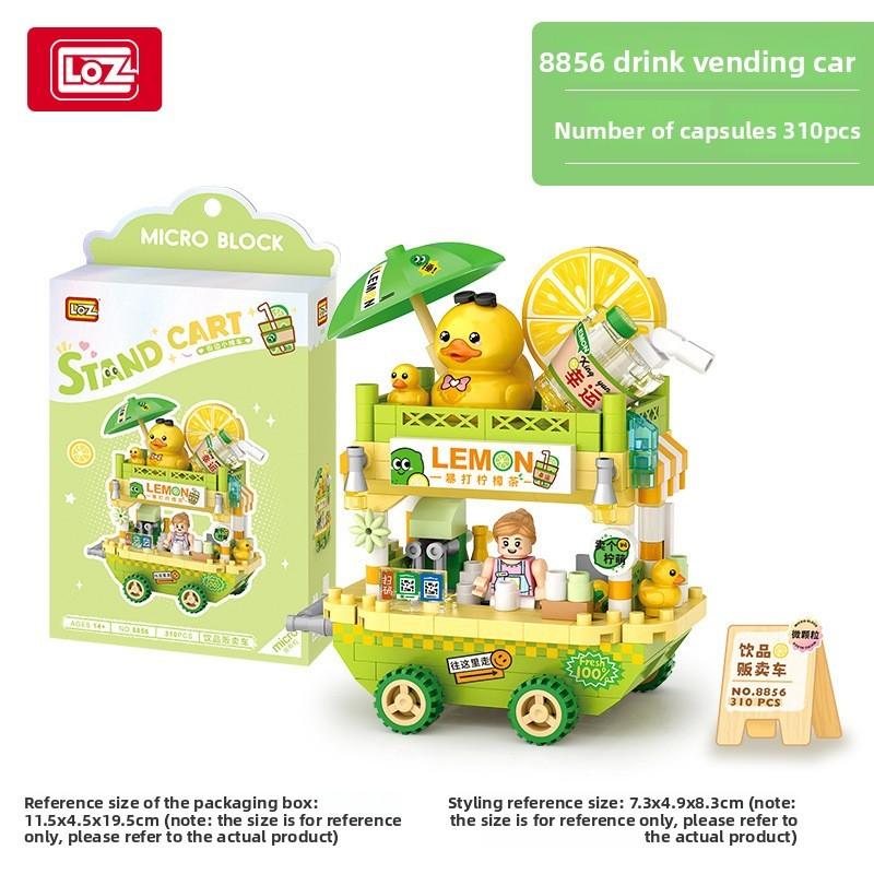 

Торговый автомат для кофе и закусок, собранная модель, украшение для детей, подарок Beverage Cart