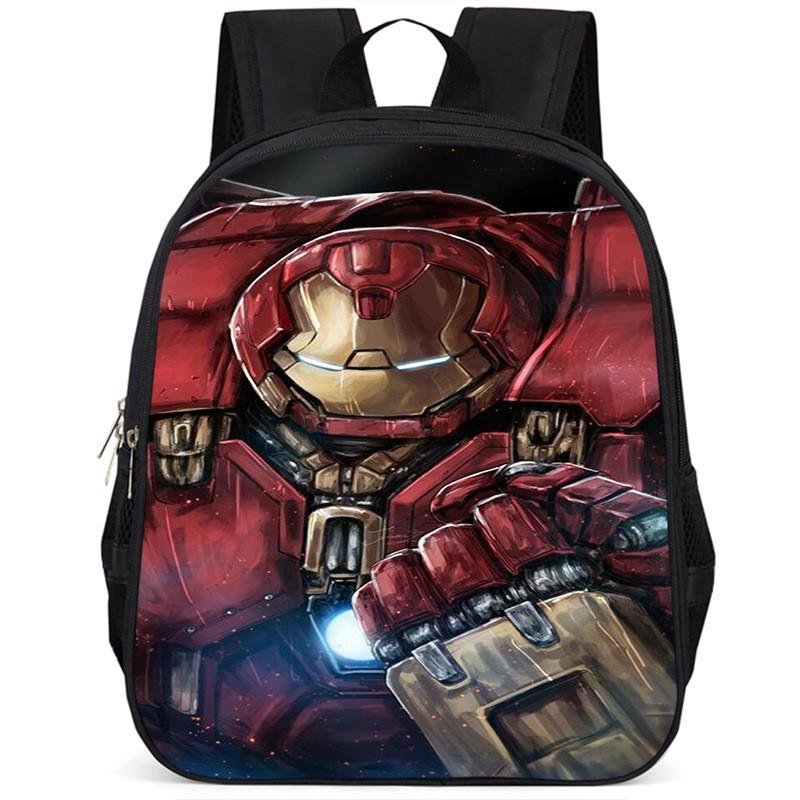 Stylowy plecak dla dzieci Iron Man 15 cali, duża pojemność, lekki, wykonany z tkaniny Oxford
