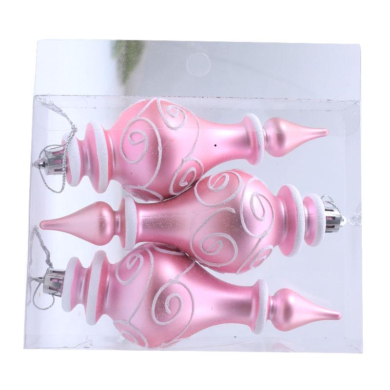 Hand-Painted Flat Candy Christmas Tree Ornament Set