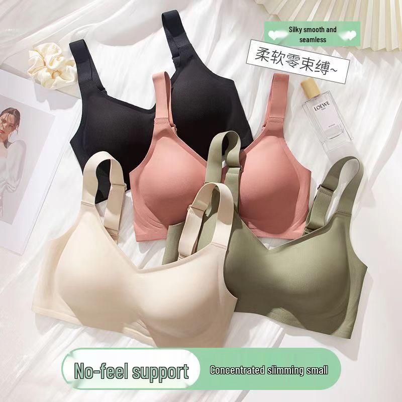 Naadloze Draadloze Push-Up BH: Lift, Vormt en Minimaliseert Grote Borsten