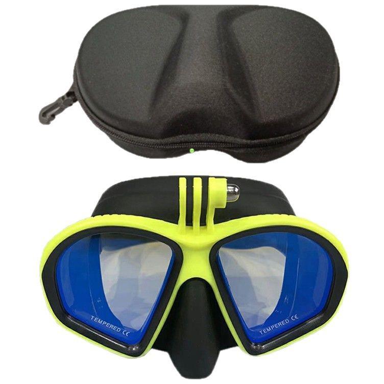 Adult Silicone Diving Mask with GoPro/Xiaoyi Camera Mount One Size