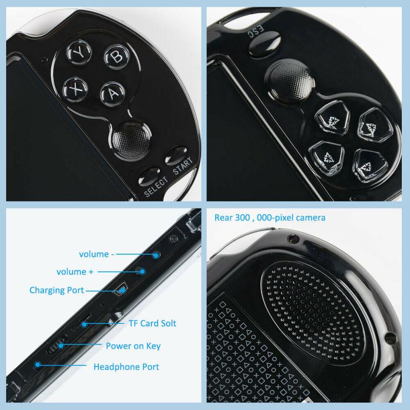 وحدة تحكم ألعاب محمولة باليد X9 بشاشة كبيرة مقاس 5.1 بوصة GBA