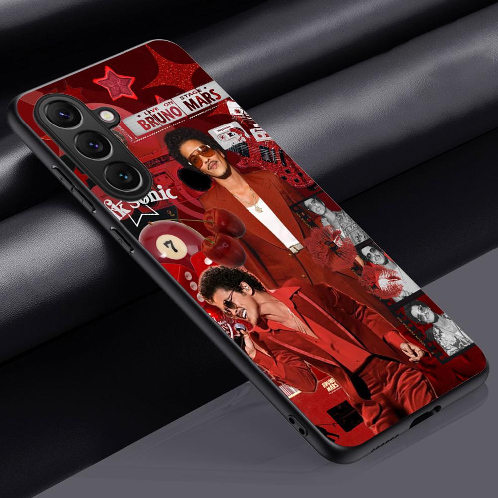 

Bru-no cool singer fashion design Phone Case For Samsung Galaxy S26 S25 S24 S23 S22 S21 Plus Ultra Note20 Soft Black Galaxy S24