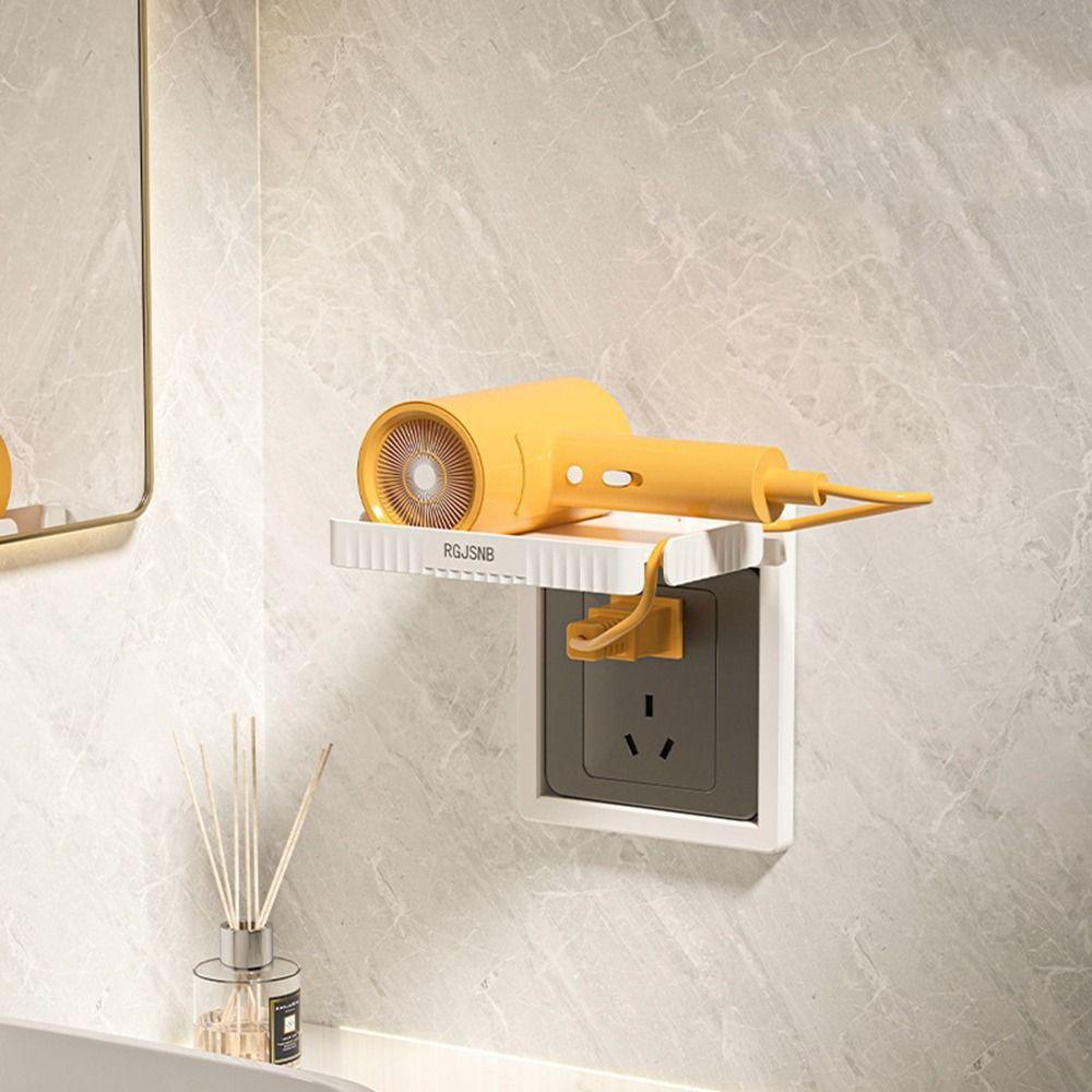 Plastic Wall Outlet Shelf Wall-mounted Charging Stand Brackets Socket Storage Racks  Router