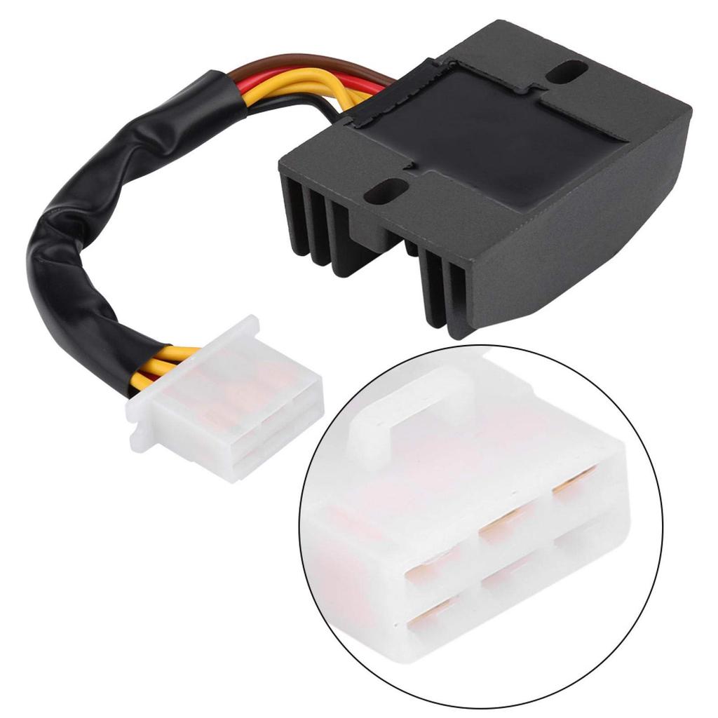 Yctze Motorcycle Regulator Rectifier, Motorcycle Voltage Regulator Rectifier for Kawasaki EN400EN500 EL250 EL252 Z750EX400