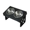 Raised Bowls Adjustable Height Dispenser Removable Slow Feeder Waterer Dog Bowls Stand for Pet Supplies