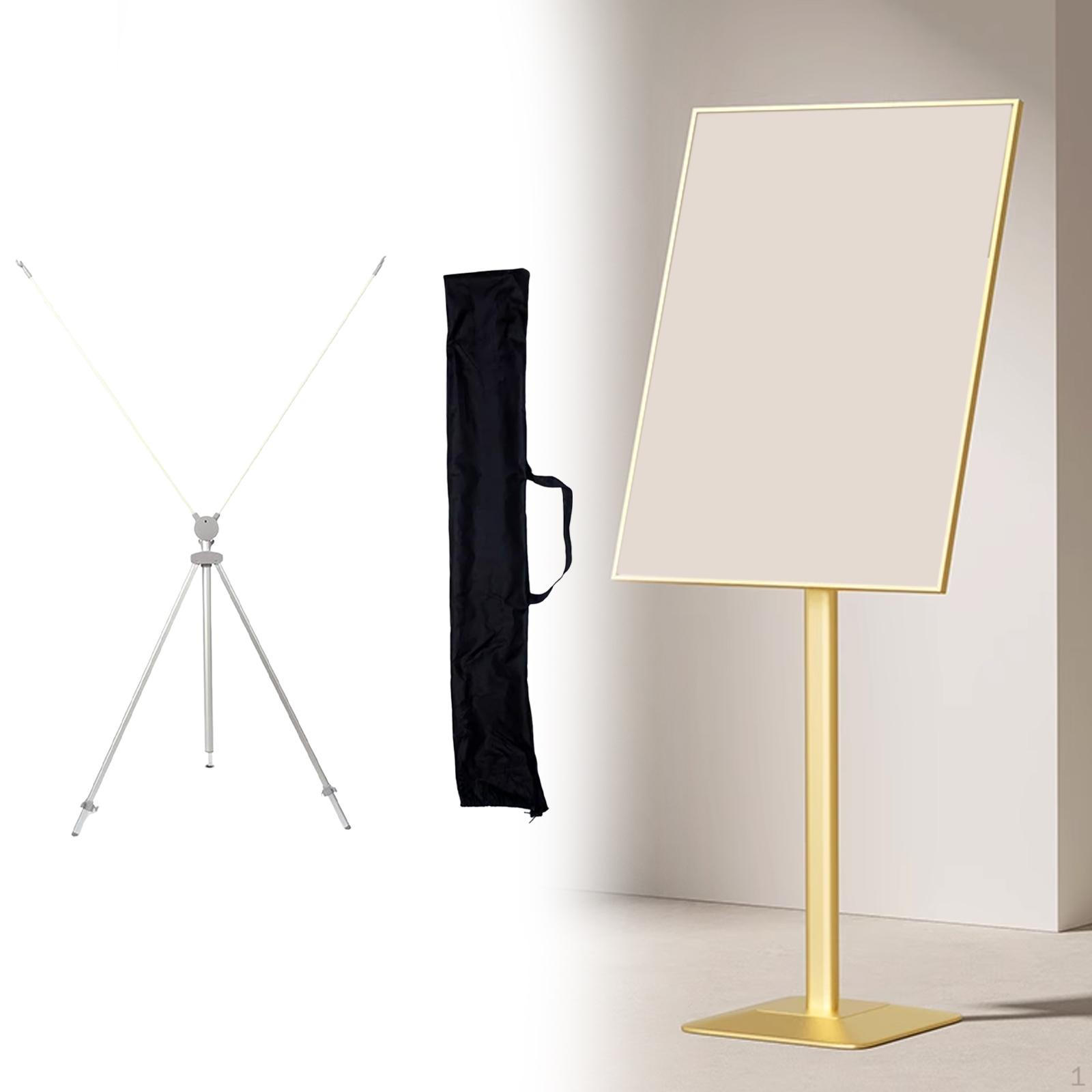 

Тримач плакатів Регульований Підлоговий Стійкий Аксесуар x Стенд для банера для Торгових Центрів White Rod