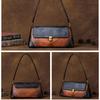 Underarm Baotou Layer Leather Countercolor Handbag Retro Simple Baguette Bag Retro Women's Bag