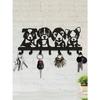 Black Metal Kitchen Towel Hook, Cute Puppy Shaped Wall Decor, Creative Gift for Dog Lovers