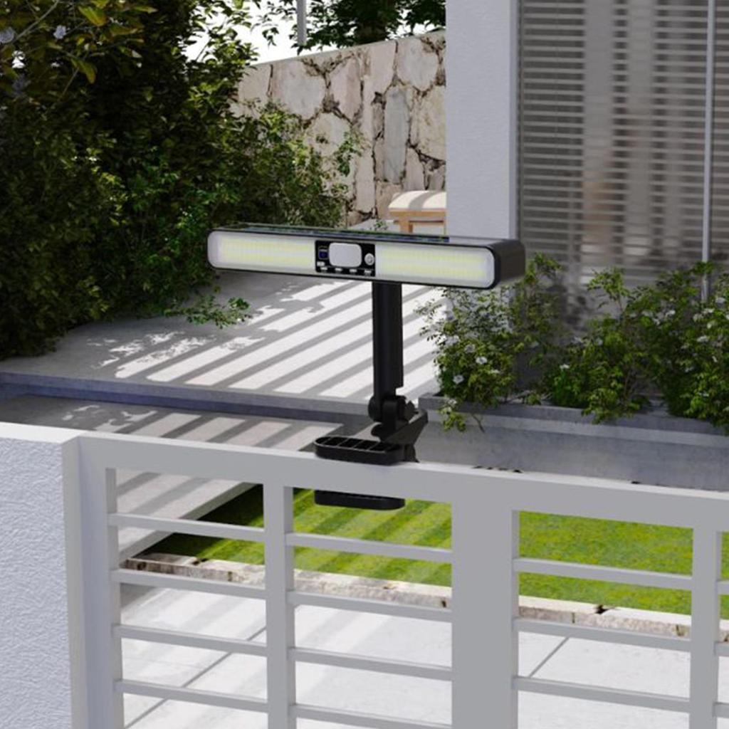 Solar Lights Outdoor Waterproof Waterproof Clip Battery Display Lighting Sensor Outdoor Lights Solar Powered For Fence Garden