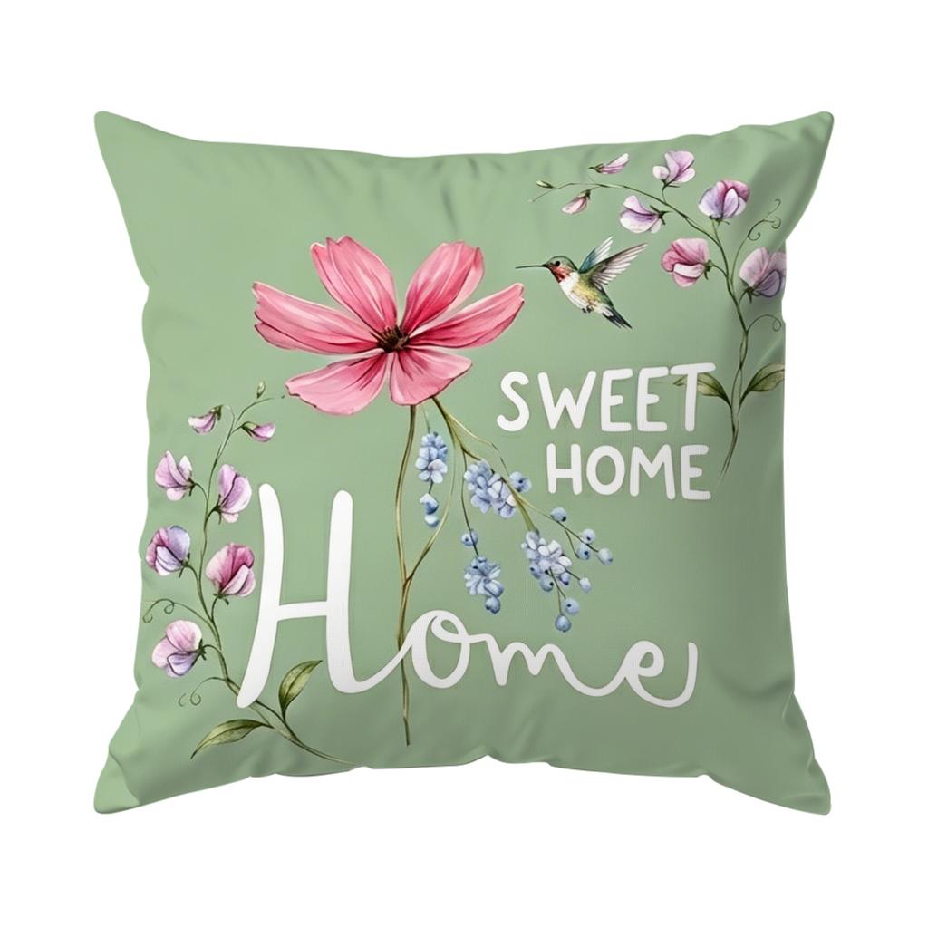1pcs Watercolor Flowers Cushions Pillowcase Polyester Cushion Cover Throw Pillow Pillowcover Home Car Sofa Decor