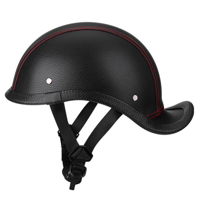 Protective Helmet Retro Scooter Equipment Vintage Casco Vintage German for Off -Road Protective Visor Mouth and Nose