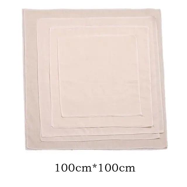 1Pc Absorbent Filter Cloth Square Locking Edge Beancurd Cloth Cheese Soybean Milk Filtration Edible Filter Gauze Steamer Mat