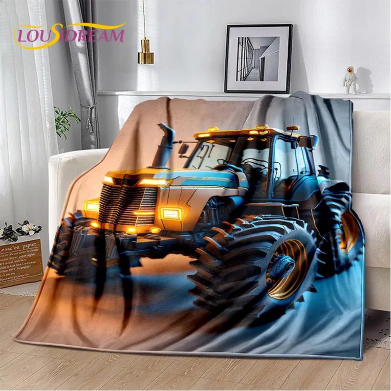 27 Style Truck Retro 3D Tractor Car Blanket,Soft Throw Blanket for Home Bedroom Bed Sofa Picnic Travel Office Cover Child Gift