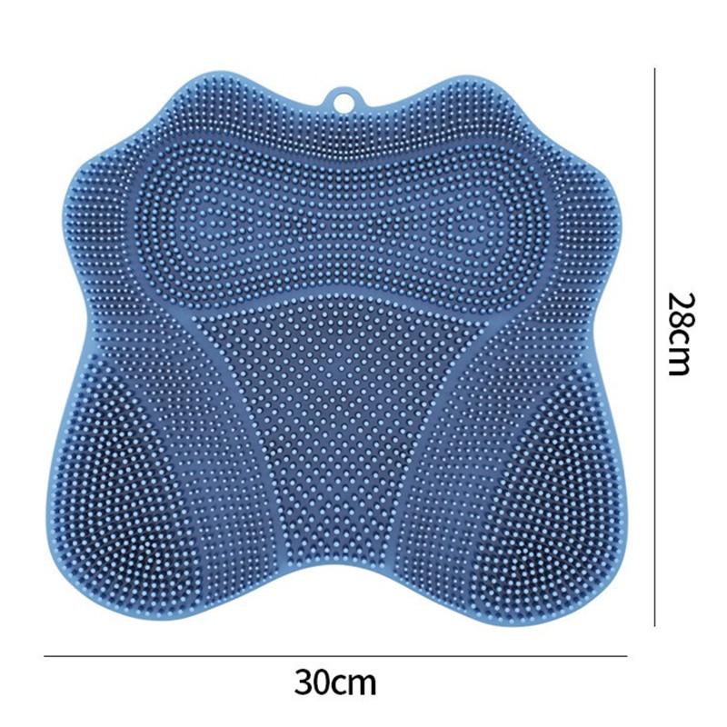 Household Bathroom Products Blue Pink Gray Bathroom Antislip Mat Suction Cups Wash Foot Pad Massage Shower Mat Bathroom Mat