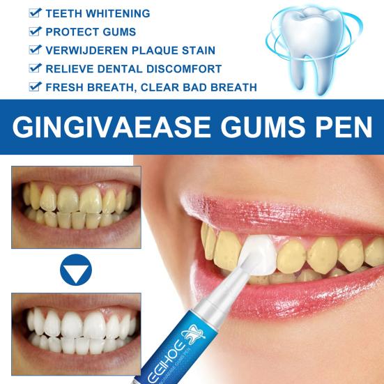 Yousheng 3 ml Tandblekningspenna med Aloe Vera-extrakt Stimulerar Tandköttsregenerering Fläckborttagningsbehandling Tandblekningsgel