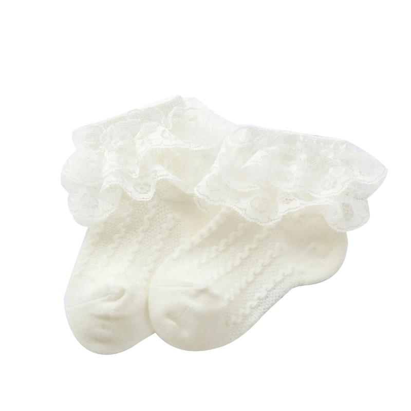 Baby Stuff Kids Baby Girl Swallowed Warm Lace Tutu Socks Infant Newborn Child Lace Swallowed Solid Ankle Socks