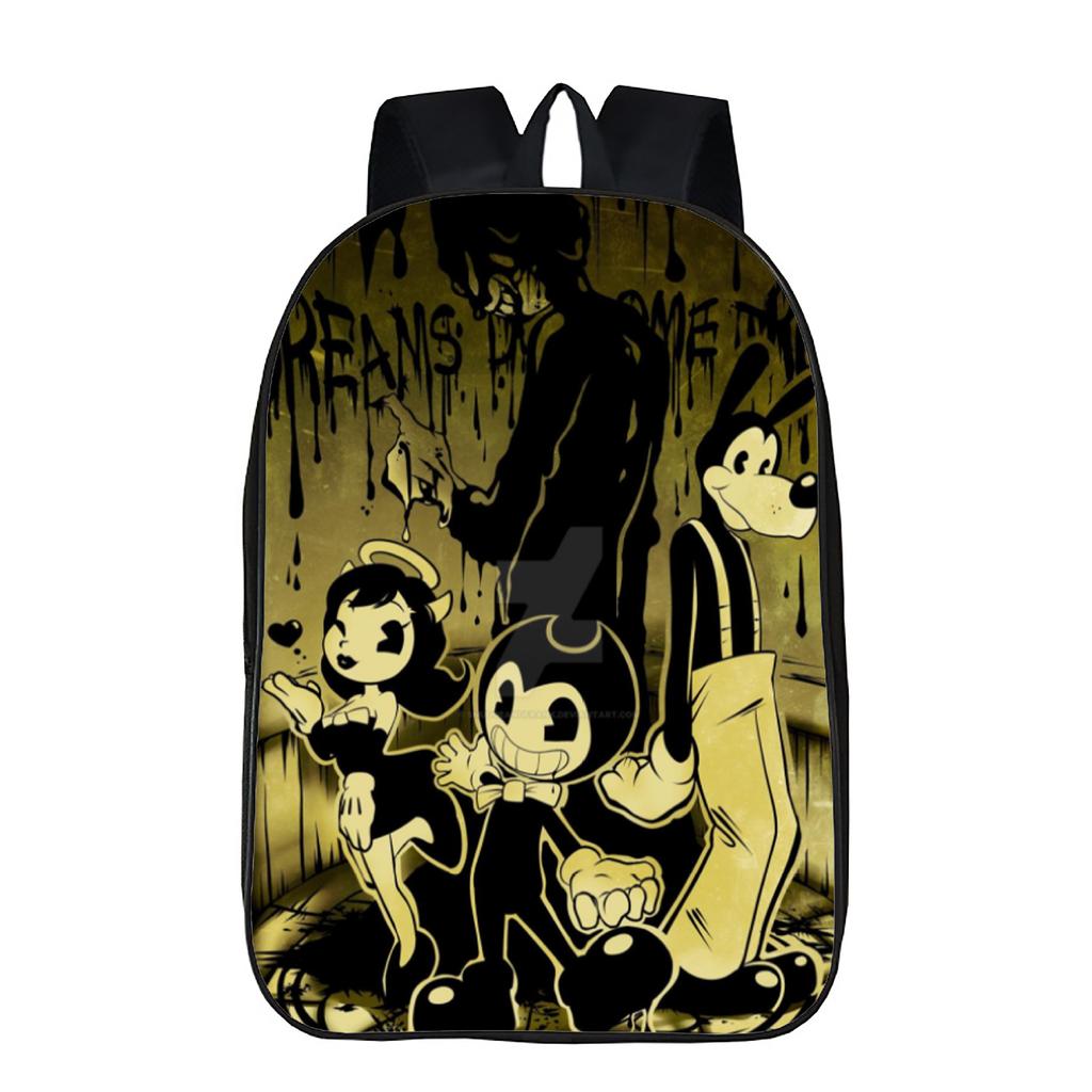Bendy Backpack Bendy And The Ink Machine Anime Student School Bag