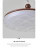 Vintage Walnut Wood Swing Arm Chandelier for Dining Table or Cafe Bar