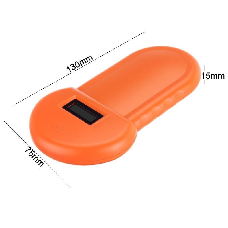 12W USB Portable Animal ID Reading Chip 134.2KHz FDX-B For Dogs Cats LCD Display Animal Microchip Scanner Tag