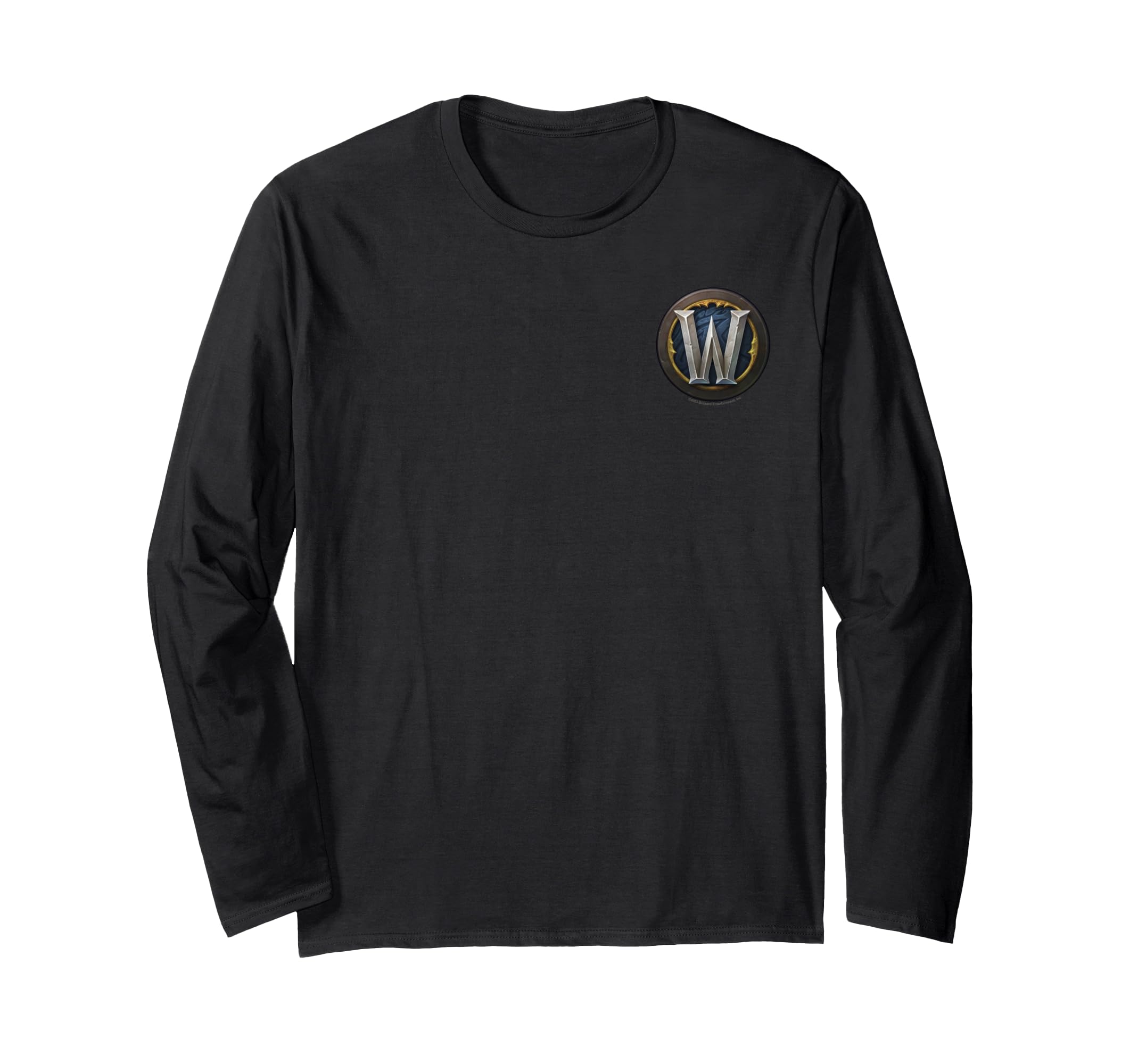 

World of Warcraft Small Chest Pocket W Simplified Logo Long Sleeve T-Shirt