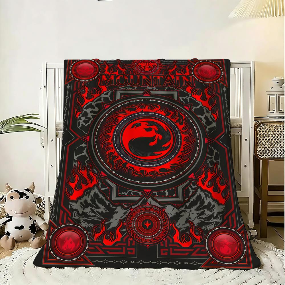 Magic The Gathering Throw Soft Flannel Throw Blanket, Lightweight Breathable Summer Nap Blanket For Sofa Home Travel Cozy Decor