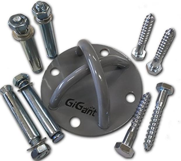 GiGant Aerial Yoga Hammock Dedicated Hanging Hardware Set Mount Kit Aerial Yoga Exercise Aero Yoga Holes 1 (4 - Piece)