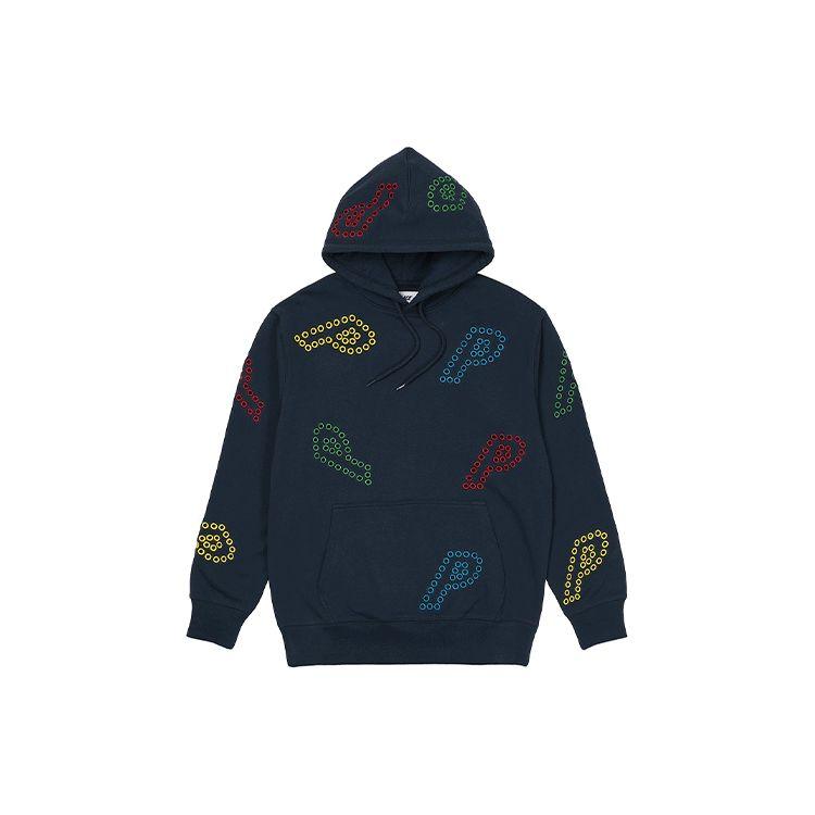

Palace FW21 Ultimo Series Eyelet P Hooded Sweatshirt Logo Print Unisex Hoodies Navy P21CS085 L