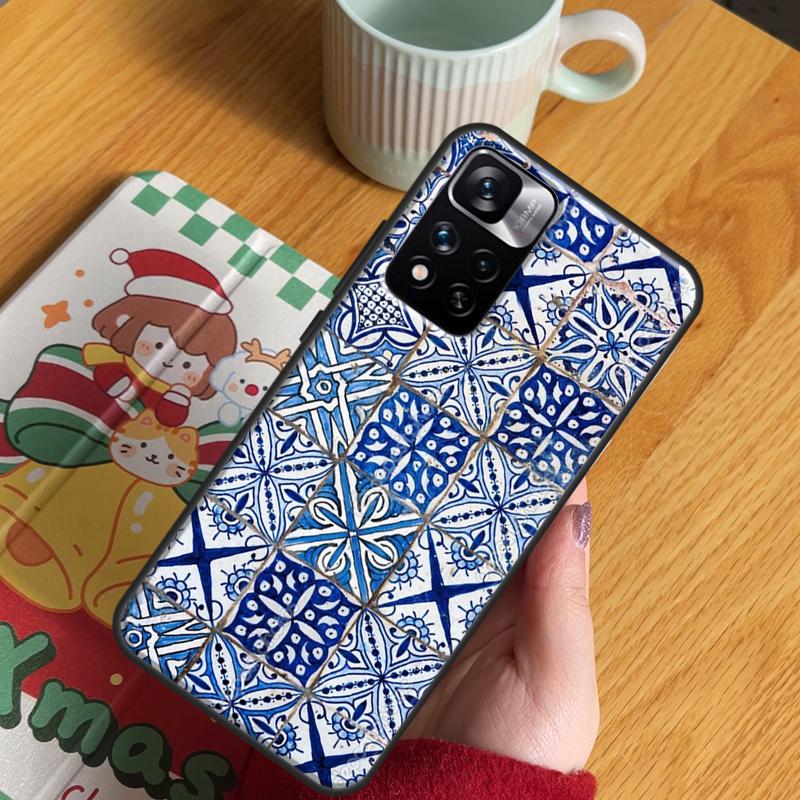 Moroccan Pattern Case For Xiaomi Redmi Note 13 Pro 14 12 11 10 15 Pro Plus Redmi 15 C 13 10C 12C 13C 14C Cover