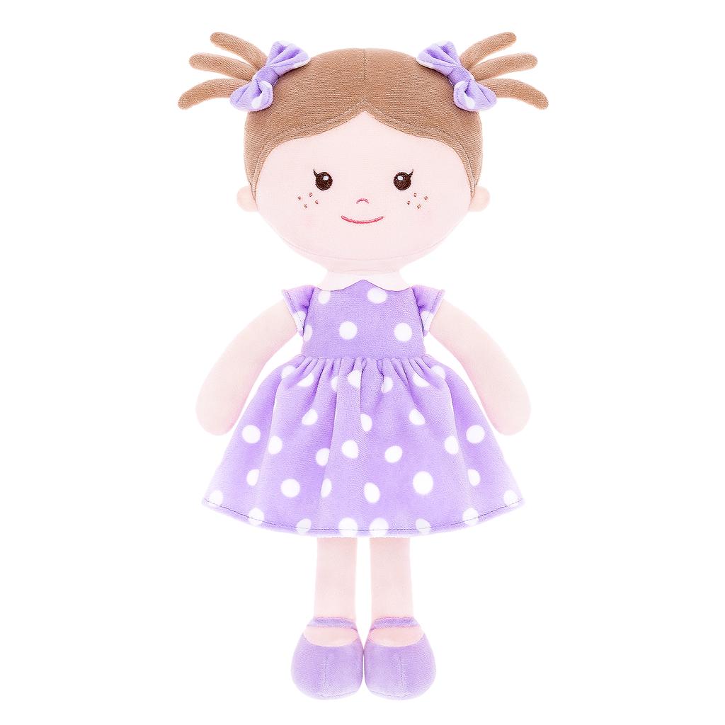 Plush Baby Doll Baby Girl Gifts Milly Polka Dot Series for Baby's First Birthday Gift 30cm