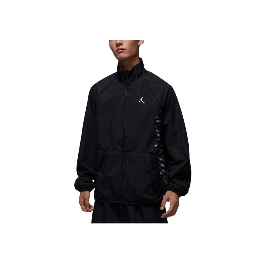 Jordan Sprt Jam Warm Up Comfortable Letter Stand Collar Zipper Jacket Men Jacket HF9886-011
