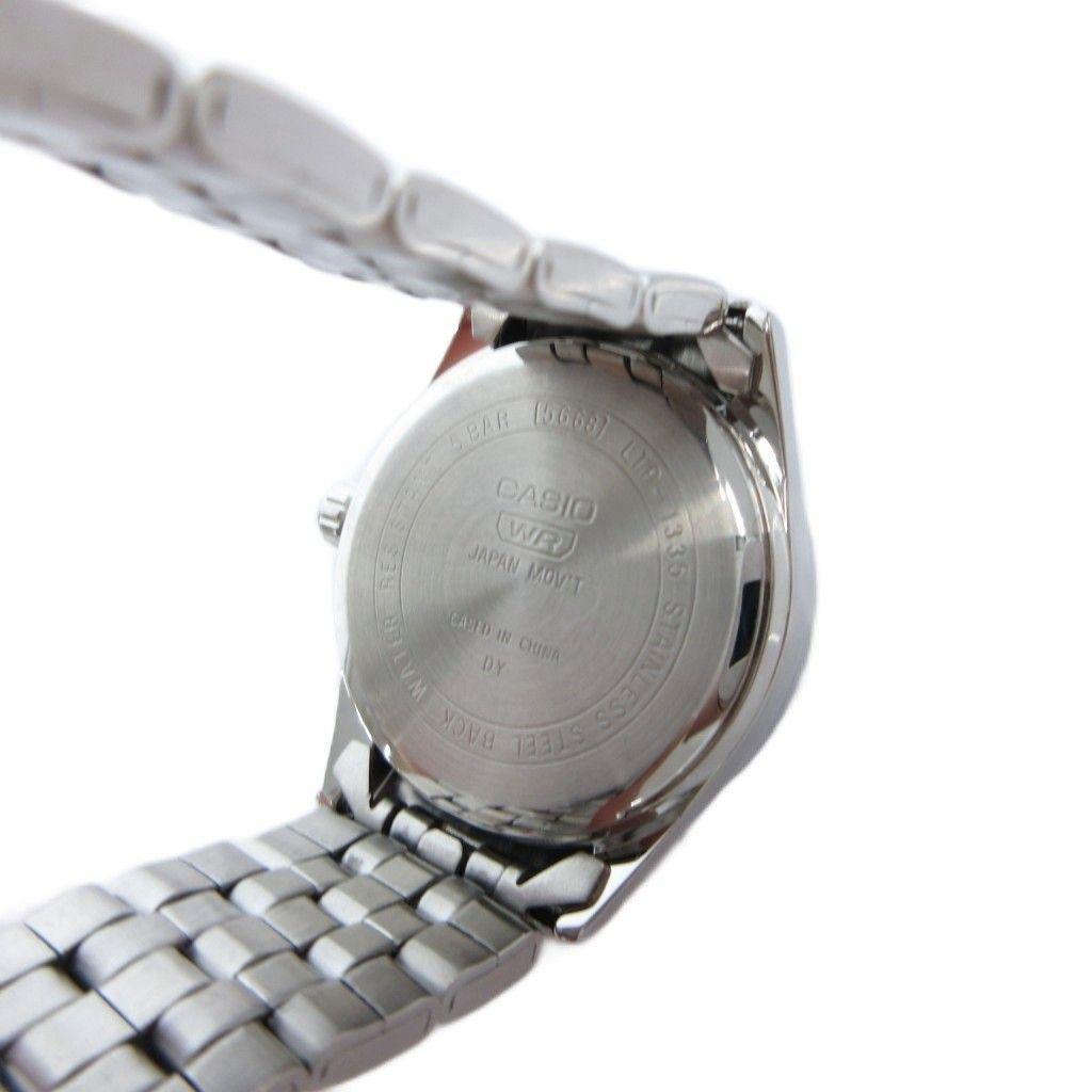 Used Casio CASIO Collection STANDARD Wristwatch Analog Day Date Quartz Dial Black Silver Color LTP-1335DJ-1AJF /FF