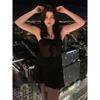 European-style sexy spicy girl sleeveless strapless dress, women's spring new tight slimming niche pencil short skirt
