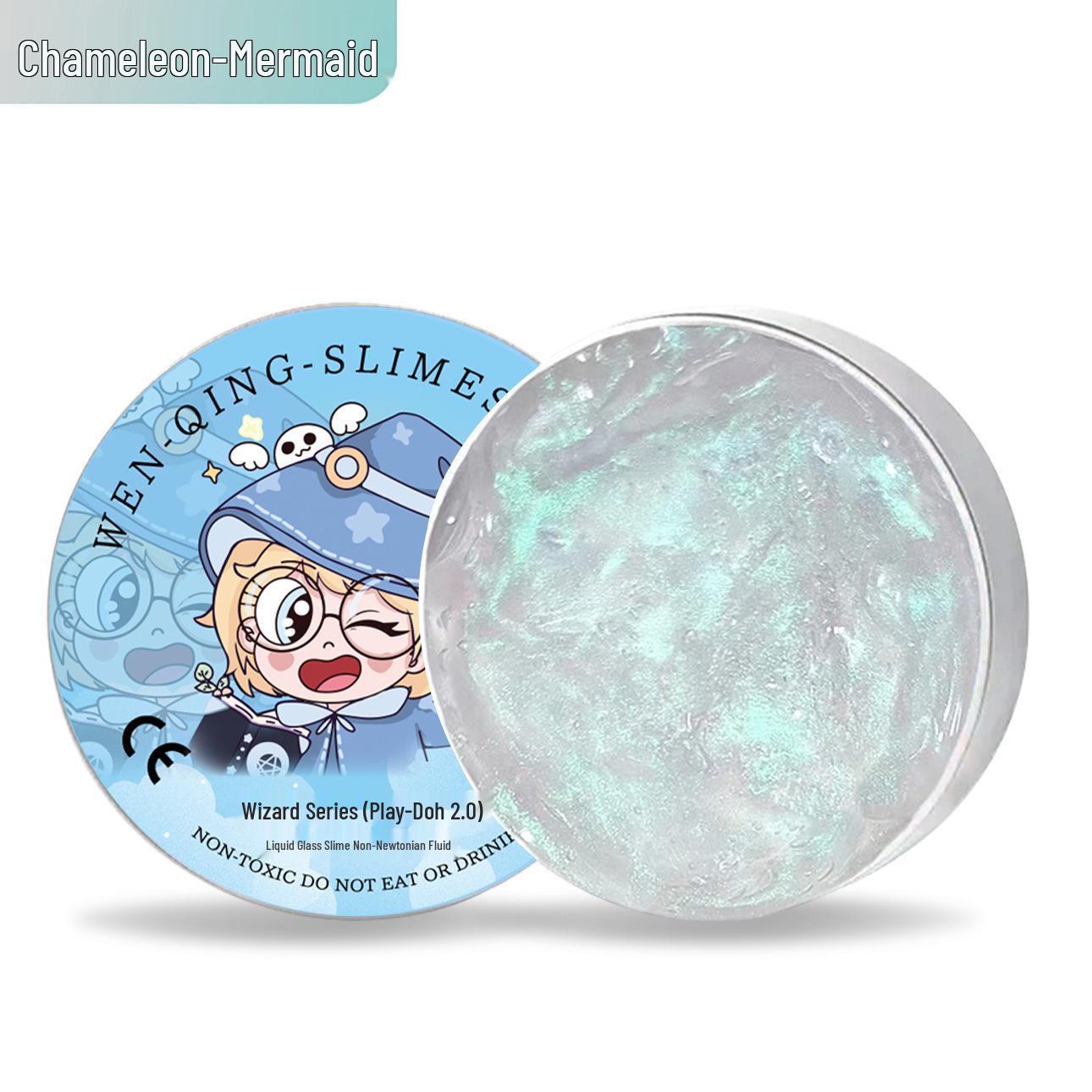 

Игрушка Жидкий Стеклянный Пластилин, меняющая цвет - Неньютоновская, Снятие стресса, Прыгающая глина