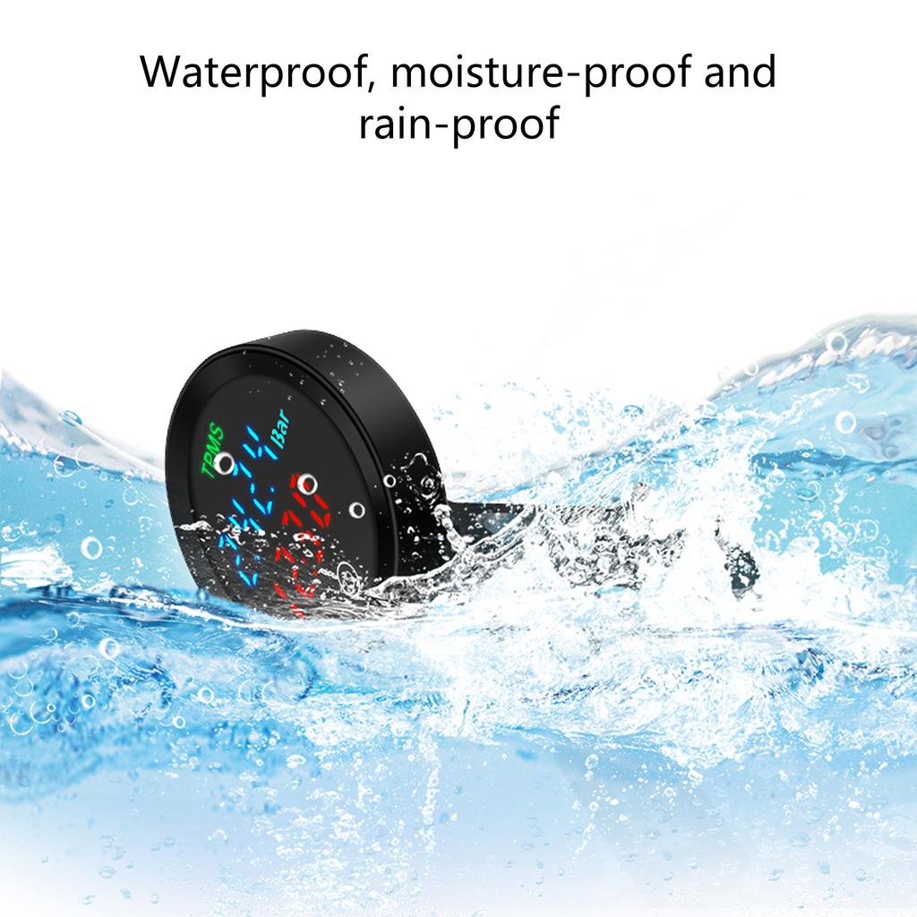 Verbesserter Motorrad-Reifendrucksensor Reifendruckalarm Wasserdichtes Reifendrucküberwachungssystem Einfache Installation
