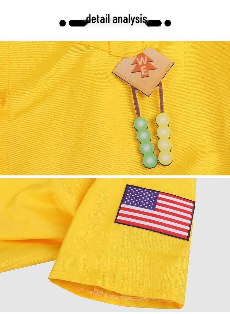 Russell Wilderness Explorer Cosplay Costume - Up Movie Character Style