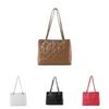 Fashionable Retro Pu Tote Bag With Chain Strap And Spacious Design For Everyday Use