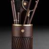 Ebony Solid Wood Six Gentlemen Tea Tool Set