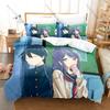 Kubo-san wa Mob wo Yurusanai Purple Hair Kubo High School Couple Duvet Cover 2 Pillowcases Cute Romance Slice of Life Bed Linen